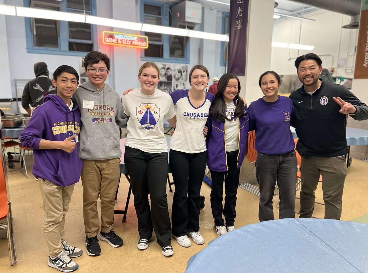 David Lin ’99 and the St. Francis Scholars at GLIDE Memorial Church.